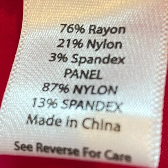 Coral Bay Pink Rayon Blend Stretch Shorts Women Sz 16 Inseam 8.5" #27T - Picture 10 of 11